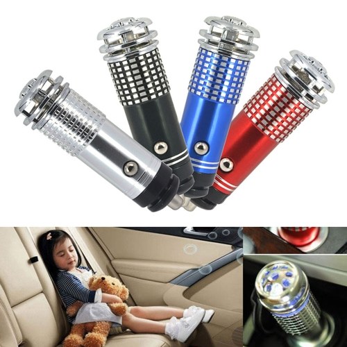 

Mini Portable Car Air Purifier DC 12V Anion Ionizer Cleaner