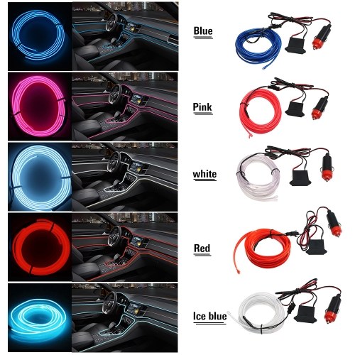 

New Model Interior Car Lights EL Car Cold Light Line T10 LED Bulb Car LED Line 3 Meters