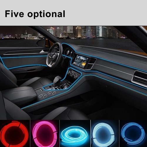 

New Model Interior Car Lights EL Car Cold Light Line T10 LED Bulb Car LED Line 3 Meters