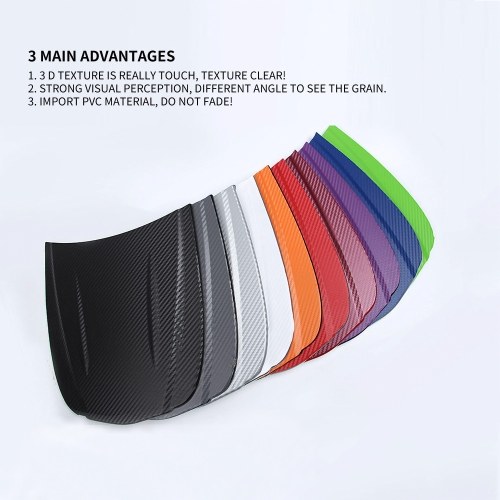 

Waterproof Car Stickers 3D Car Carbon Fiber Vinyl Film
