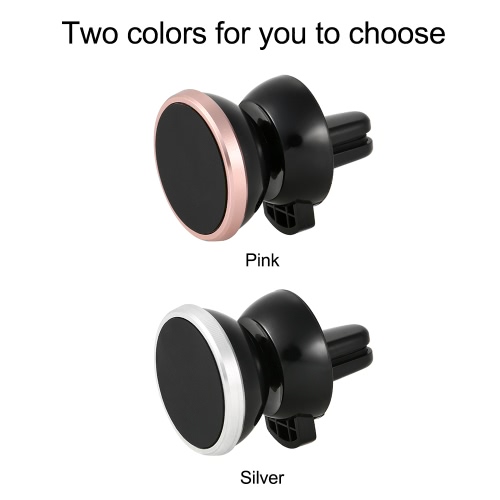 

Magnetic Car Mount Phone Holder Vehicle Air Vent Phone Stand 360 Rotation for iPhone5 5s 6 6s 7 7plus Samsung Phones GPS Units