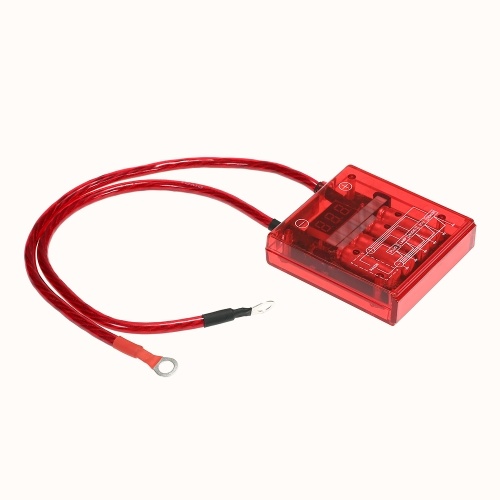Car Digital Voltage Stabilizer Universal 12V Electric Voltage Regulator Rectifier with Earth Ground Cables and Mounting Hardware Kit 
