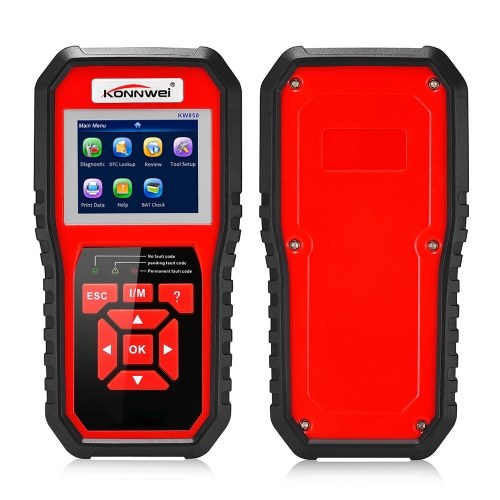 KONNWEI OBDII Scanner Code Reader (KW850) Professional OBDII Anto Scanner Car Diagnostic Check Engine Light Scan Tool for All OBDII Cars Since1996 