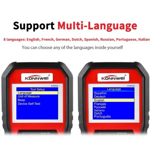 KONNWEI OBDII Scanner Code Reader (KW850) Professional OBDII Anto Scanner Car Diagnostic Check Engine Light Scan Tool for All OBDII Cars Since1996 