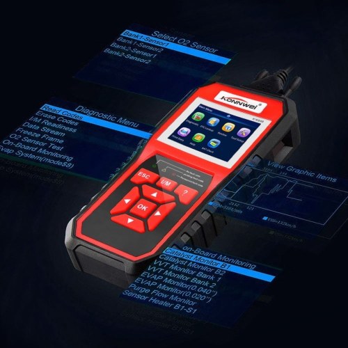 KONNWEI OBDII Scanner Code Reader (KW850) Professional OBDII Anto Scanner Car Diagnostic Check Engine Light Scan Tool for All OBDII Cars Since1996 