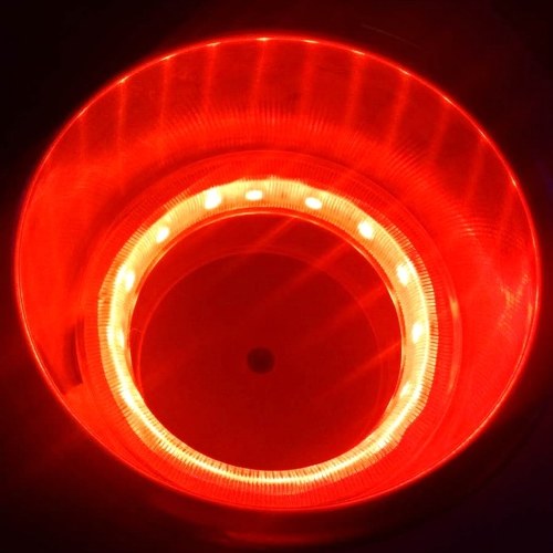 

LED Plastic Cup Holder, Cup Holder, LED Light Drink Cup Holder with 14LEDs, for Marine Boat Car Truck RV Yacht，Red