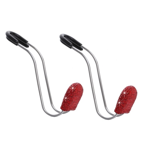 

Bling Car Hangers ,2pcs Auto Hooks,Handmade Rhinestones Crystal Car Hangers,Strong and Durable Backseat Hanger Storage Universal for SUV Truck Vehicle
