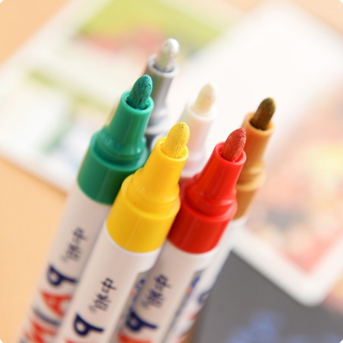 

12 Colors Waterproof Pen Car Tyre Tire Tread Rubber Metal Permanent Paint Markers Graffiti Oily Marker Pen