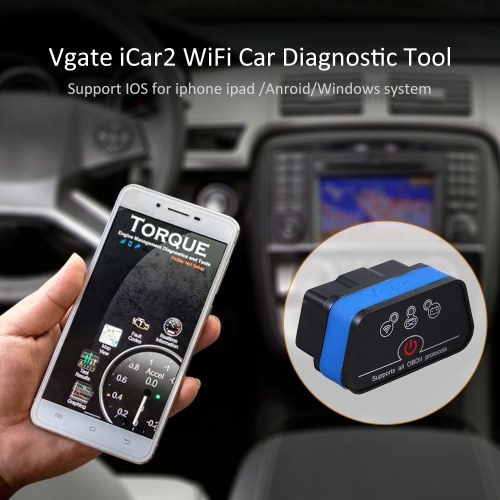 

Vgate iCar2 WiFi Diagnostic-tool Adapter for Android Phone/PC/IOS Phone Code Reader