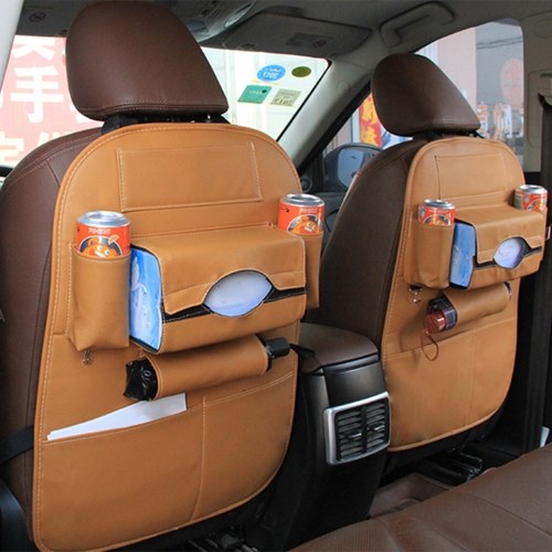 

Car Seat Back Storage Bag Organizer Travel Box Pocket PU Leather Auto Accessoires