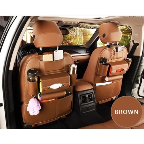 

Car Seat Back Storage Bag Organizer Travel Box Pocket PU Leather Auto Accessoires