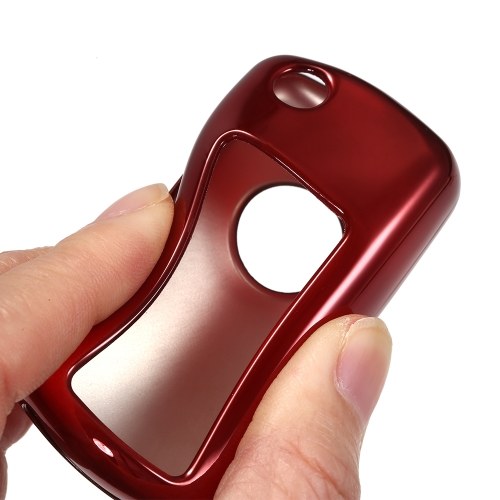 

Key Fob Case TPU Material Fit For VW Polo Auto Car Smart Remote Key Case Fob Shell,Blue