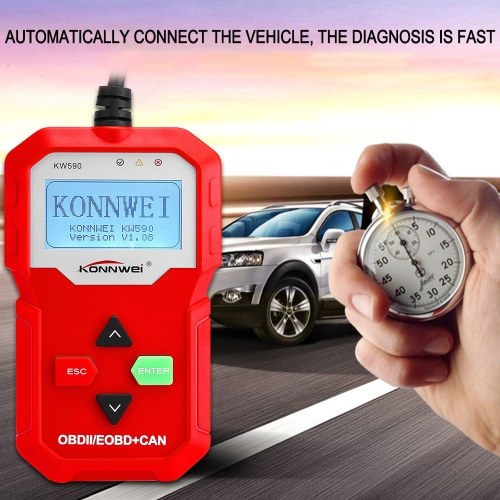 

KONNWEI KW590 OBDII OBD Scanner Car Diagnostic Scanner