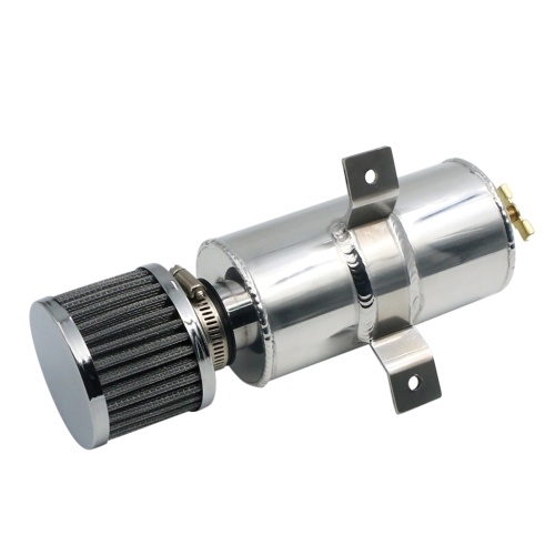 

AN10 Polished Aluminum Alloy Oil Catch Can with Breather Filter