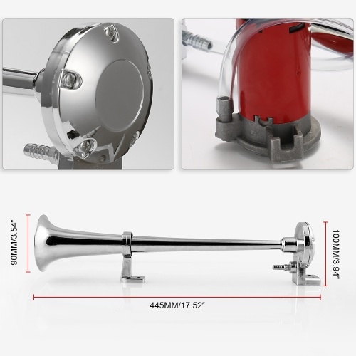 

12V 125dB Труба Air Horn Компрессор Комплект для Вагона Грузовик Ван Лодка