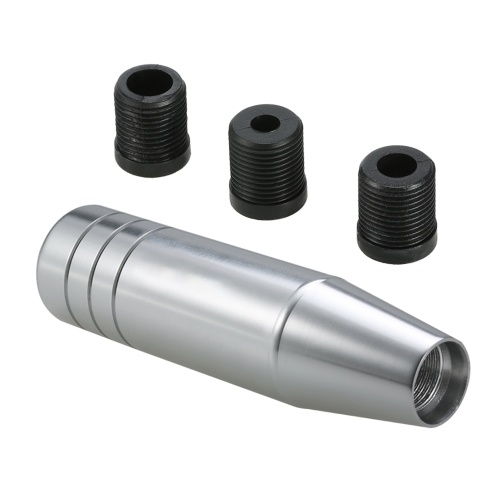 

13cm Length Universal Aluminum Car Truck Racing Gear Shift Knob Stick with 3 Adapter