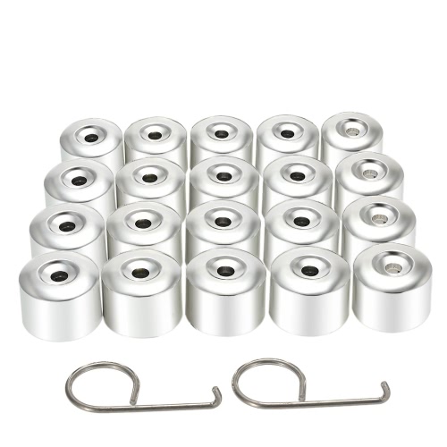 Un jeu de 20Pcs voiture roue écrou tasses couvre-boulon pour VW Golf Passat