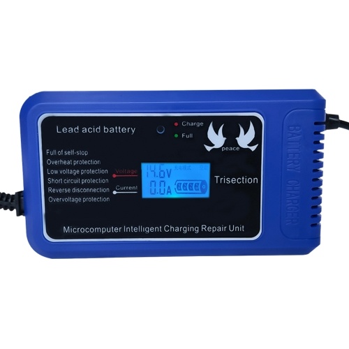 

12V 10A Intelligent Pluse Repairing Charger with LED Display Motorcycle Car Battery Charger Lead Acid Battery Charger