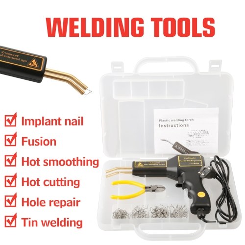 25W Hot Stapler Plastic Welding Machine Car Bumper Repair Kit Welding Repairing Machine Welder Gun Repair US Plug