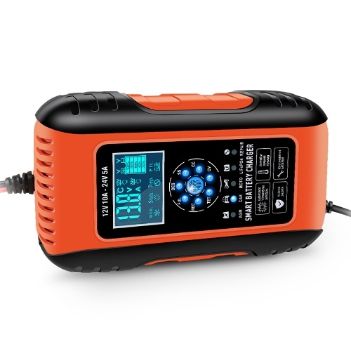 Car Battery Chargers 12V/10A 24V/5A Full Automatic Battery Chargers Maintainer Trickle Chargers Battery Desulfator for Car Motorcycle RV Lawn Mower Boats
Car Battery Chargers 12V/10A 24V/5A Full Automatic Battery Chargers Maintainer Trickle Chargers Battery Desulfator for Car Motorcycle RV Lawn Mower Boats