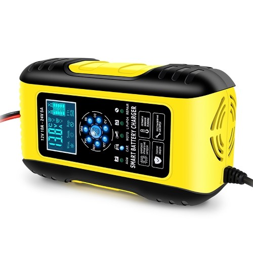 Car Battery Chargers 12V/10A 24V/5A Full Automatic Battery Chargers Maintainer Trickle Chargers Battery Desulfator for Car Motorcycle RV Lawn Mower Boats
Car Battery Chargers 12V/10A 24V/5A Full Automatic Battery Chargers Maintainer Trickle Chargers Battery Desulfator for Car Motorcycle RV Lawn Mower Boats
