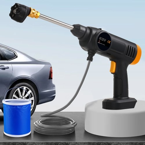 60Bar 150W Cordless High Power Washer Machine with 6 in 1 Spray Rechargeable Battery for Car Fence Floor Cleaning Watering 