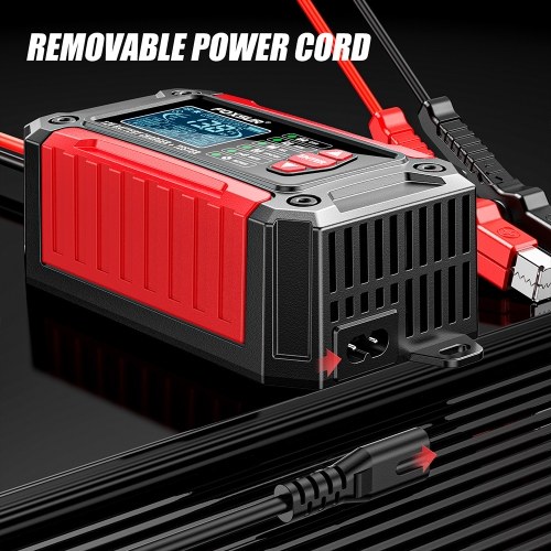2 in 1 Car Battery Chargers and Tester 12V/6A Intelligent Pulse Repairing Charge Device 