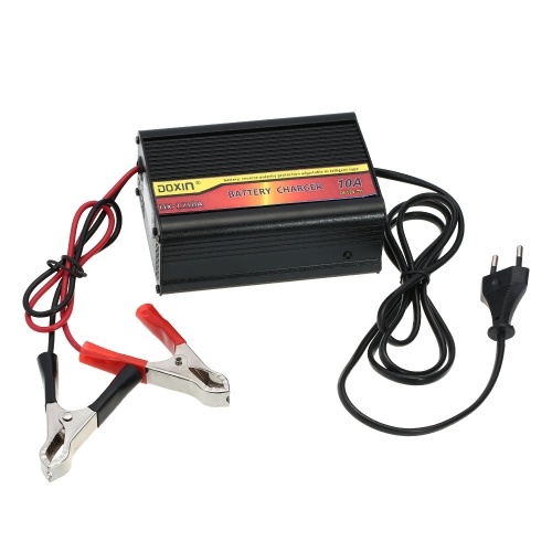 12V 10A Lightweight LCD Display Smart Fast Car Battery Charger Maintainer