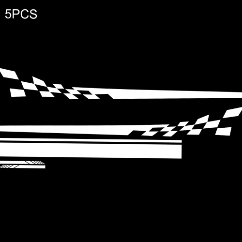 

5Pcs Car Side Door Body Hood Rearview Mirror Decal Stripes Sticker Racing Decals