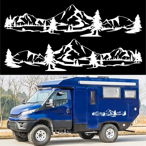 

Car Auto Body Sticker Self-Adhesive Side Truck Vinyl Graphics Decals, Car Racing Decals，Door/Body/Hood Decal，1 Set