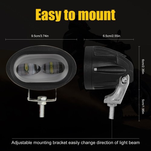 

Led Headlight Led Motorcycle Driving Lights, Spot Beam 4'' 20W Fog Auxiliary Lights Work Pods For Trucks Cars Jeep Off Road Boat(2Pcs, White)