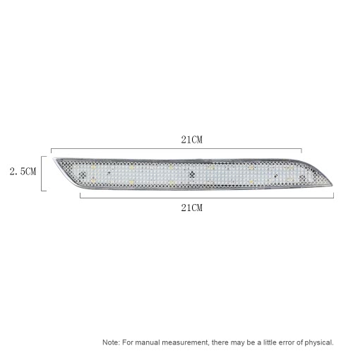 

Pair of Rear Bumper Reflector Lamp Replacement Modification Parking Brake Light for BMW 5 Series