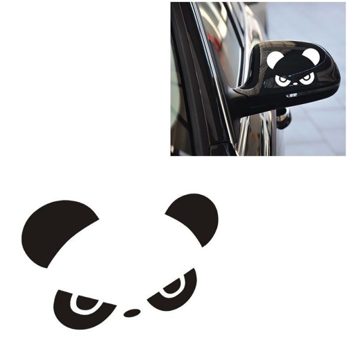 2pcs Reflective Hi Panda Rearview Mirror Car Body Styling Sticker Removable Waterproof