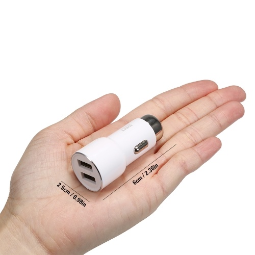

［ORI］ROIDMI XIAOMI Dual USB Quick Charge With BT For Iphone Android Mobile Phone Car MP3 White Car Charger