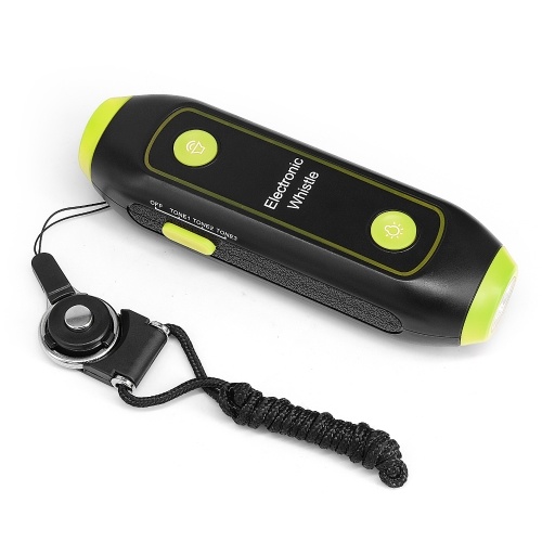 Elektronische Pfeife Handheld elektrische Pfeife mit Lanyard SOS Licht Taschenlampe für Coaches Schiedsrichter P.E. Lehrer