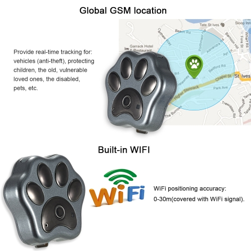 

Мини водонепроницаемая GPRS GSM WIFI смарт-GPS Tracker анти-потерянный отслеживания сигнализации для домашних животных старшие дет