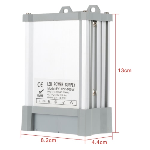 

AC110V-250V Для DC12V 100W 8.3A LED Driver Power Supply Adapter Transformer переключателя для светодиодных лент