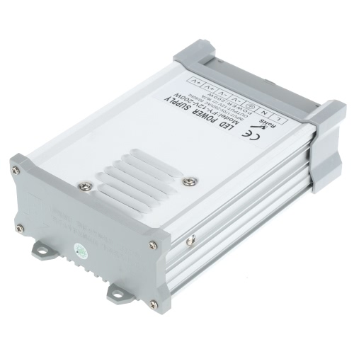 LEDストリップ用AC170-250VにDC12V 200W 16.6A LEDドライバ電源アダプタトランススイッチ