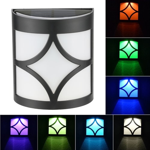 

0.2W RGB солнечной энергии Открытого Бра Light Control Декоративный светодиодного Красочный свет батарея в комплекте Поддержка статического цвета Изменения для патио сада Yard Pathways Вход