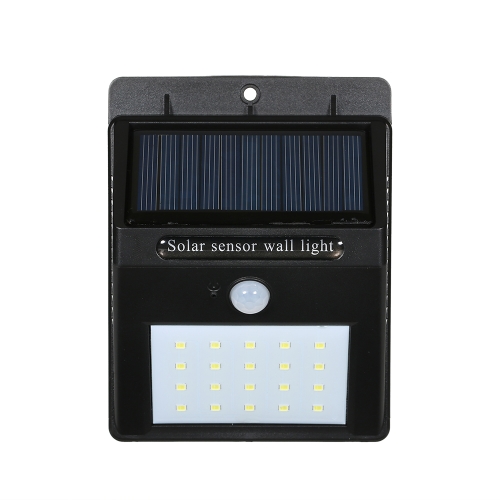 

20LEDs Solar-powered Rechargeable PIR Motion Activated Wall Light