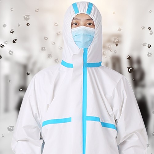 

Coverall Medical High Antibacterial Reusable Plastic Closures Isolation Suit