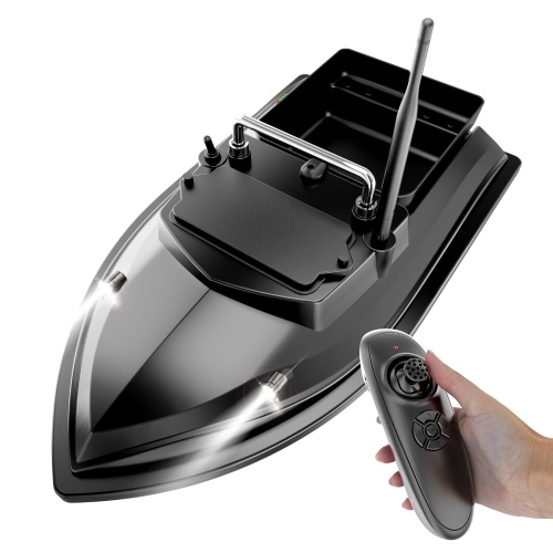 Fishing Bait Boat 500m Remote Control Bait Boat Dual Motor Fish Finder 2KG Loading 18000mAh Battery Support Automatic Cruise/Route Correction with Night Light Turn Signal 