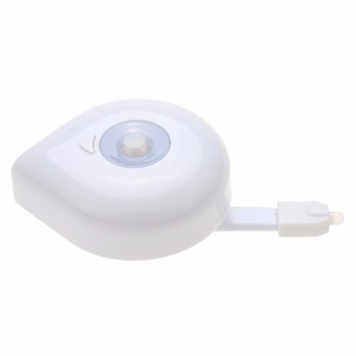 

Светодиодные гибкие Night Light стульчак PIR движения Активированный 8 цветов Измененный или статический батарейках Аварийный светильник для ванной комнаты