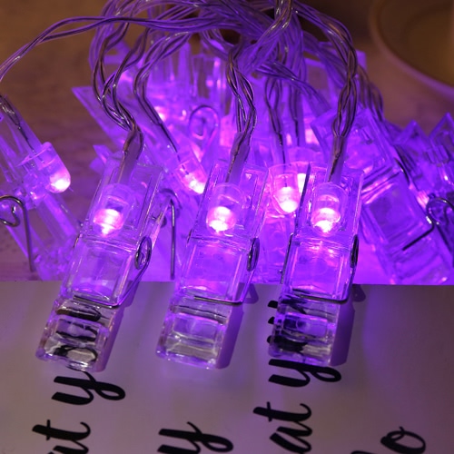 Mini DIY LED Clips Photo String Light