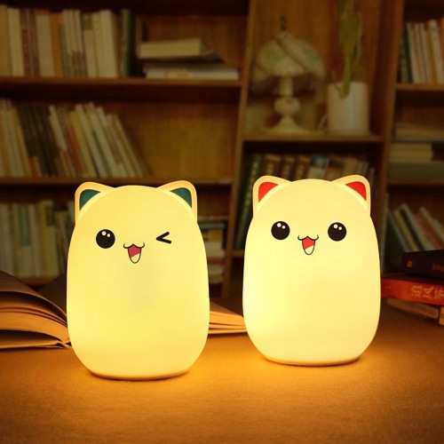 

Colorful Bud Bear Silicone Lamp Rechargeable LED Light Cute Night Lamps Bedroom Lights For Children Kids Nightlight Taking Care of