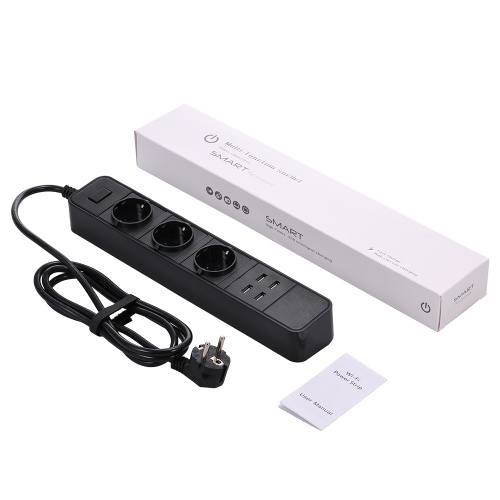 

WIFI Smart Power Strip с интерфейсом 3AC и 4 USB-портами для зарядки