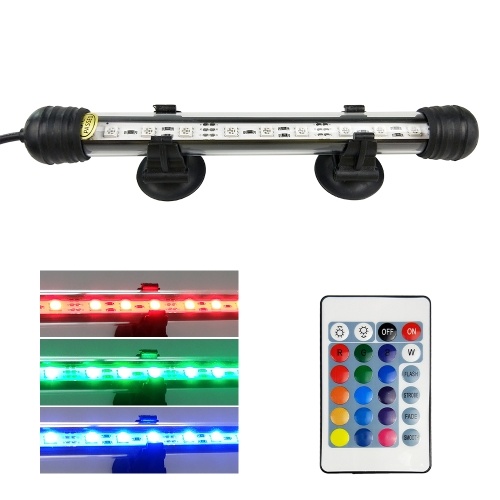 

AC110-240V 2.4W 9 светодиодный RGB погружной аквариумный светильник
