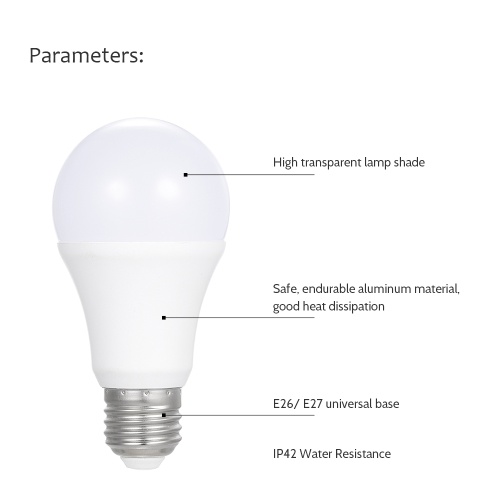 

AC85-265V 7W LED Light Sensor Bulb