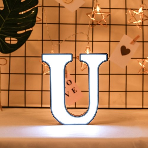 

White Letter-Shape Lamp Home Club Outdoor Indoor Party Wedding Decoration