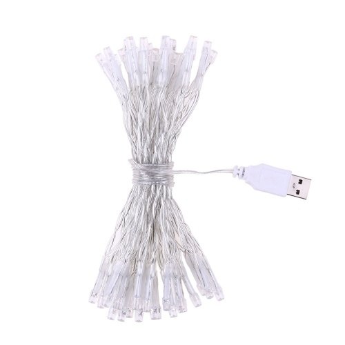 4M 40 L-EDs USB String Light Decoración de fiesta de Navidad StarryLight Home String Light